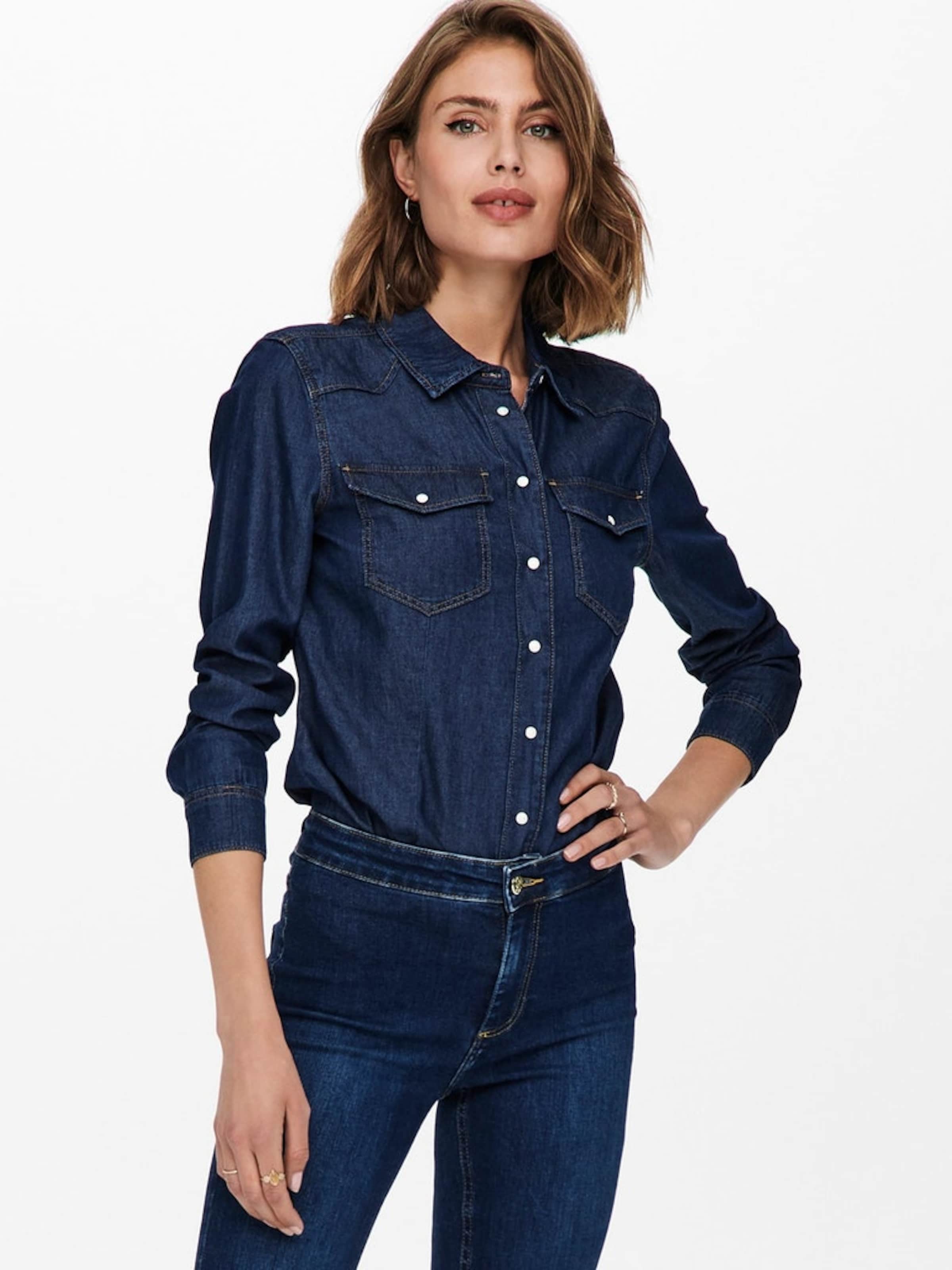 Donna Abbigliamento ONLY Camicia da donna ROCK IT in Blu 