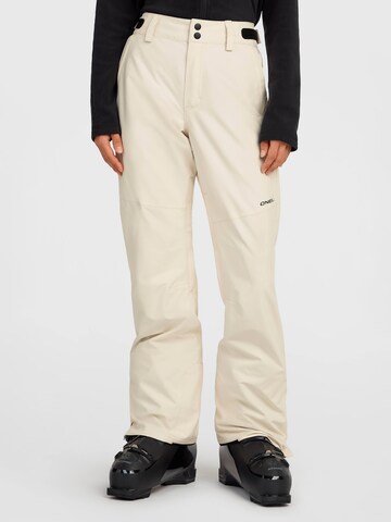 Regular Pantaloni outdoor de la O'NEILL pe alb: față