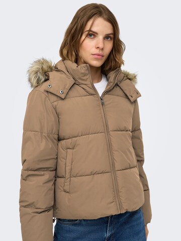 ONLY Winter jacket 'ONLJuta' in Brown