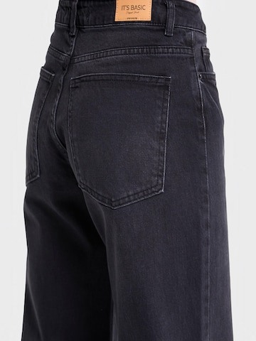 IT'S BASIC Flared Jeans 'Flare Mid Rise Jeans' in Black