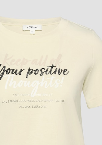 s.Oliver Μπλουζάκι σε κίτρινο