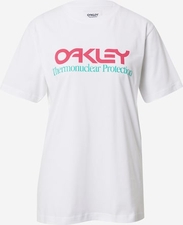 OAKLEY - Ajuste regular Camiseta funcional 'Fiery' en blanco: frente