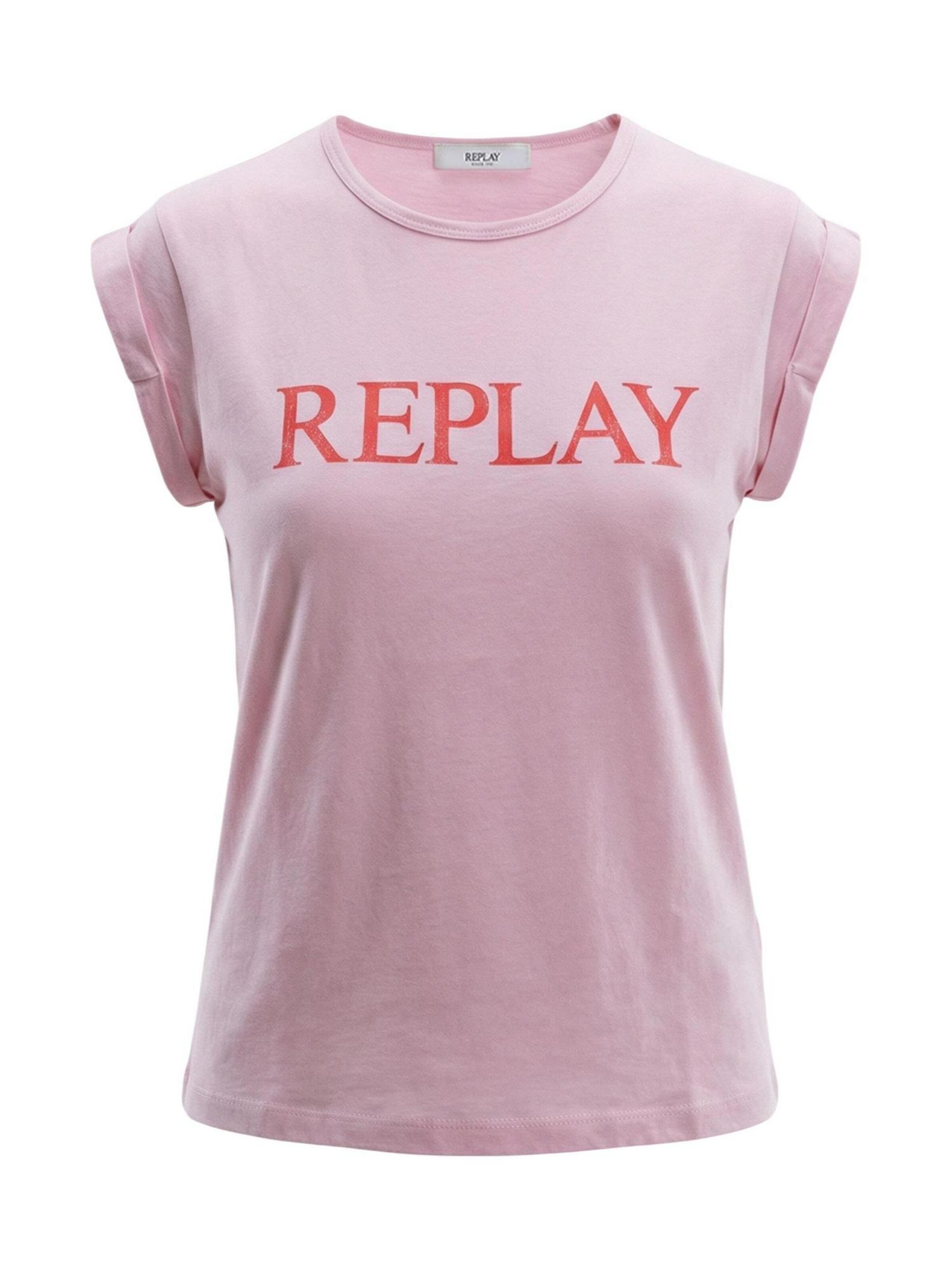 Maglietta 'REGULAR W3473B.000.2660' di REPLAY in rosa