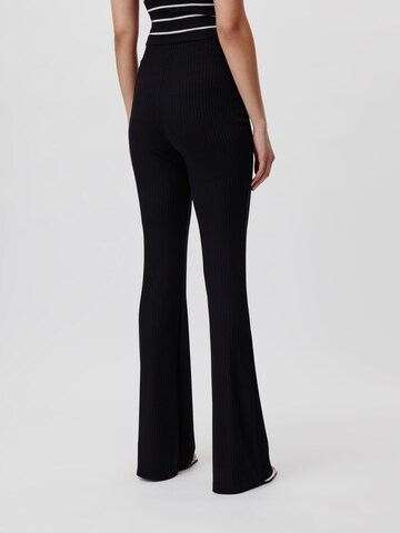 LeGer by Lena Gercke Flared Broek 'Ria Tall' in Zwart