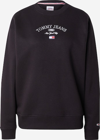 Felpa di Tommy Jeans in nero: frontale