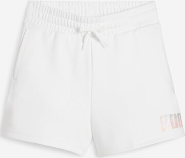 PUMA regular Παντελόνι 'ESS SUMMER DAZE' σε λευκό: μπροστά