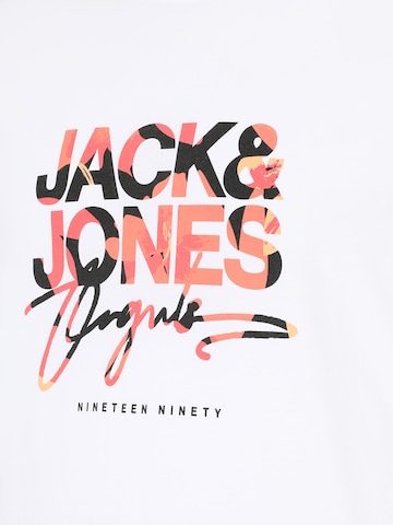 balts Jack & Jones Plus T-Krekls 'Aruba'