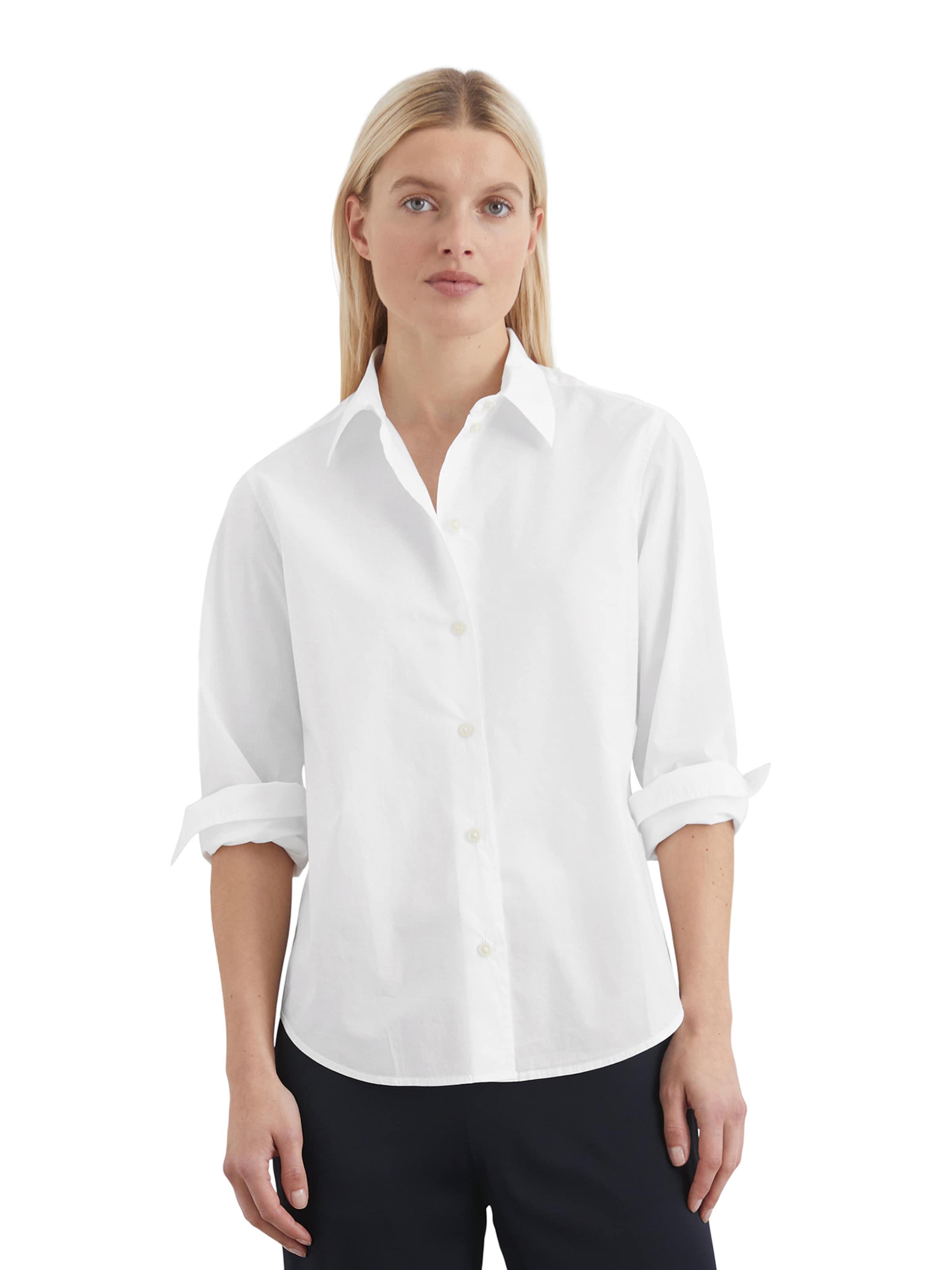 Marc O'Polo Bluse in Weiß: Vorderseite
