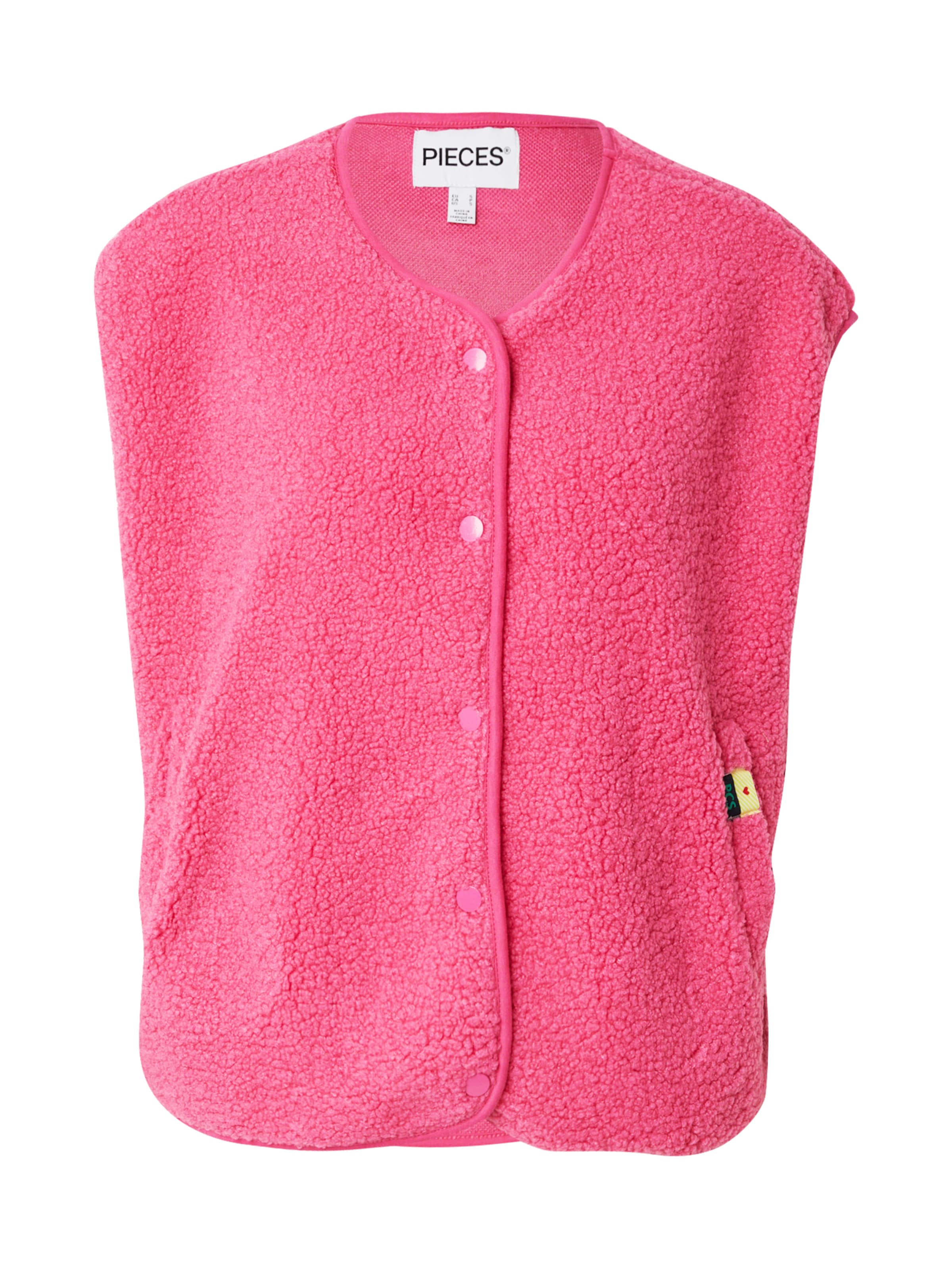 PIECES Vest 'PCKATTY', värv roosa: eest vaates