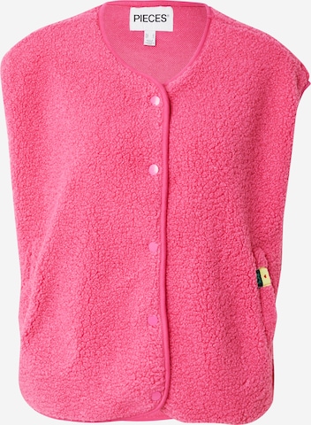 PIECES Vest 'PCKATTY' in Pink: front