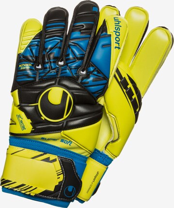 UHLSPORT Athletic Gloves 'Speed Up' in Yellow