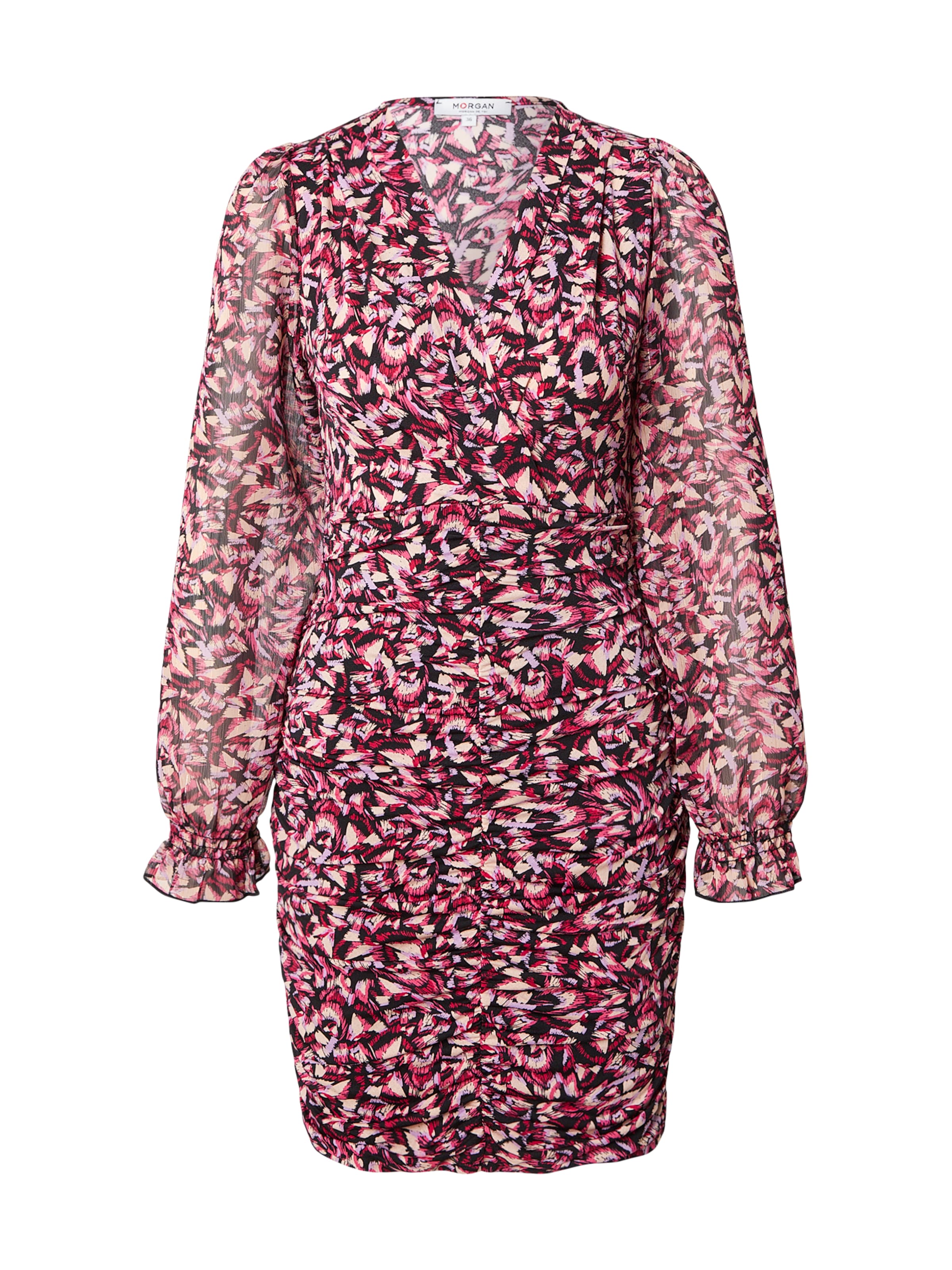 Robe '261-RIBLOO' Morgan en rose : devant