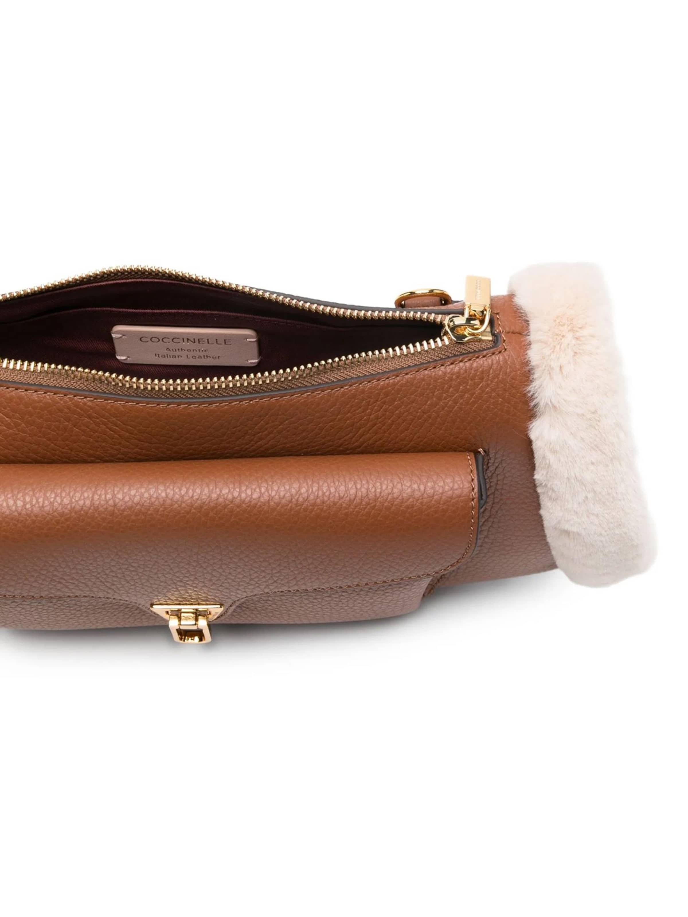 Sac à bandoulière Coccinelle en beige