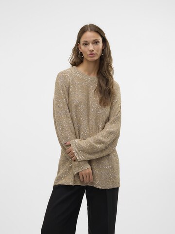 VERO MODA Pullover 'LEILANI' i brun: forside
