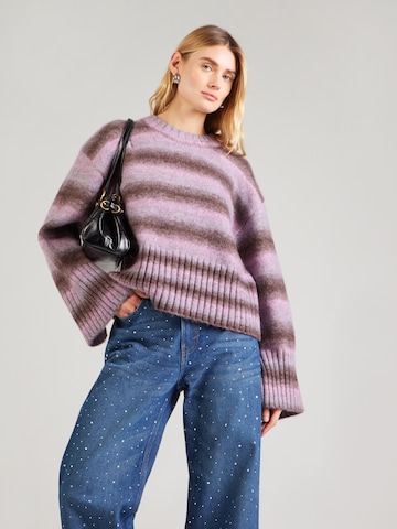 Pull-over oversize Monki en rose : devant
