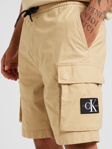 Calvin Klein Jeans regular Παντελόνι cargo σε μπεζ