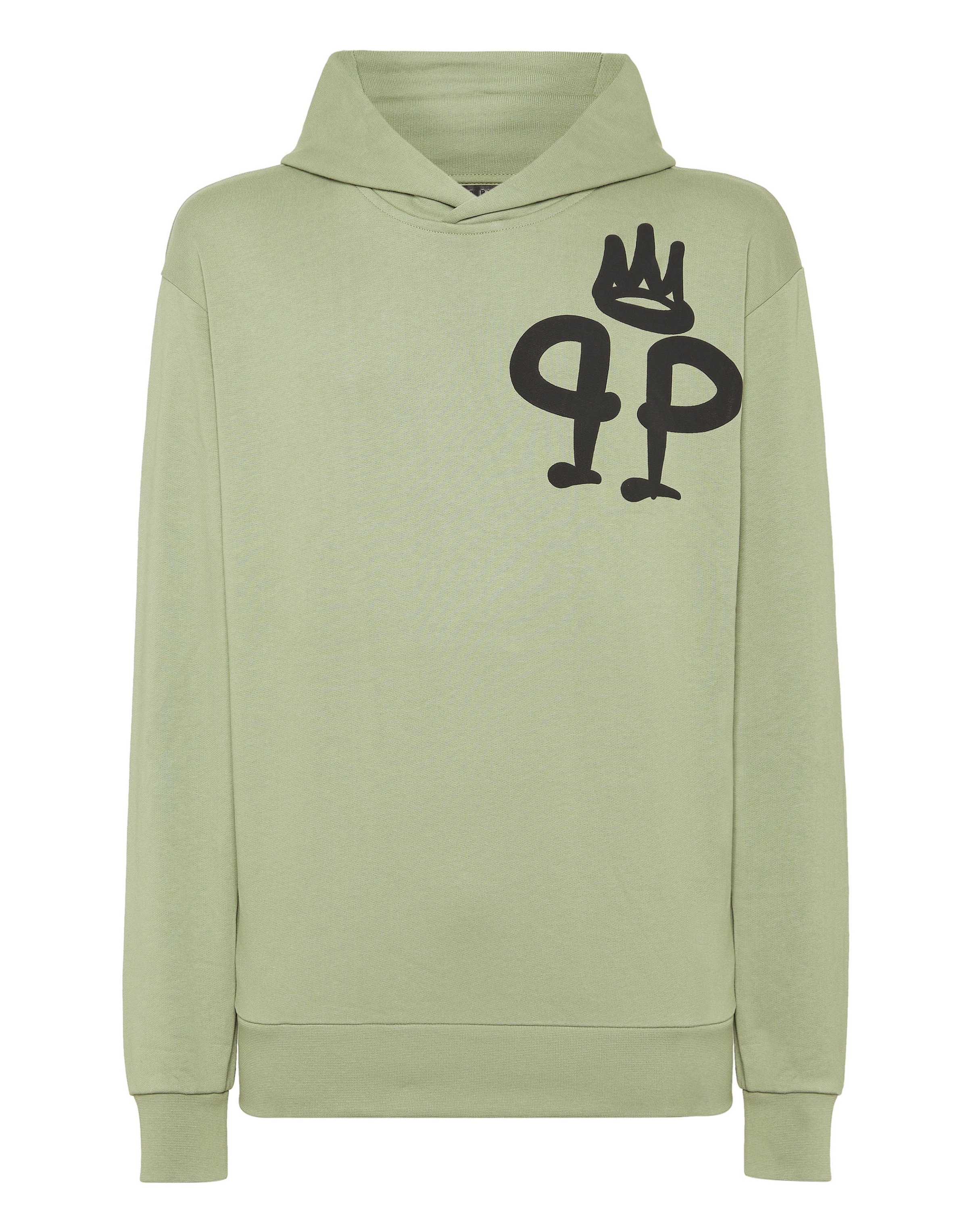 Philipp Plein - Sudadera 'King Plein' en verde: frente