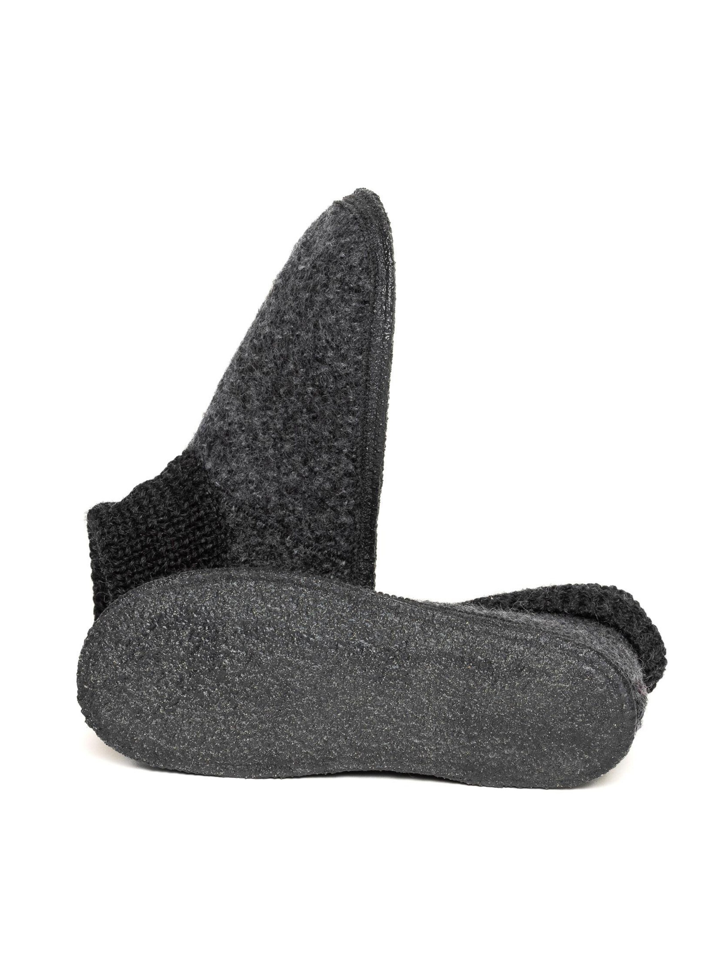 Gottstein Slippers 'Hüttenschuhe Wool Venture High' in Grey