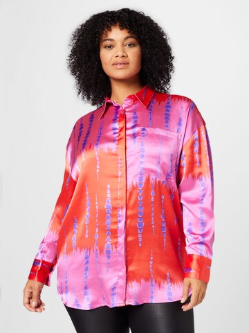 Nasty Gal Plus Bluse in Rot: Vorderseite