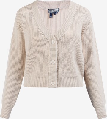 Cardigan DreiMaster Vintage en beige : devant