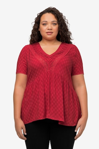 Ulla Popken Blouse in Rood: voorkant