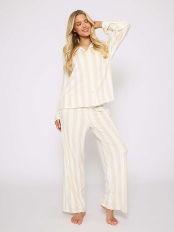 Loungeable Pajama in Beige: front