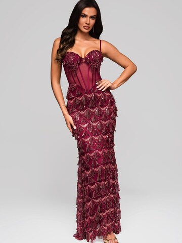 Ombre Abendkleid‌‌‌ in Rot