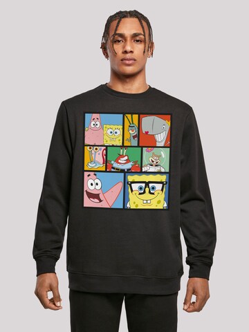 F4NT4STIC Sweatshirt 'Spongebob ' in Black: front