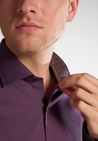 ETERNA Slim fit Business Shirt in Purple