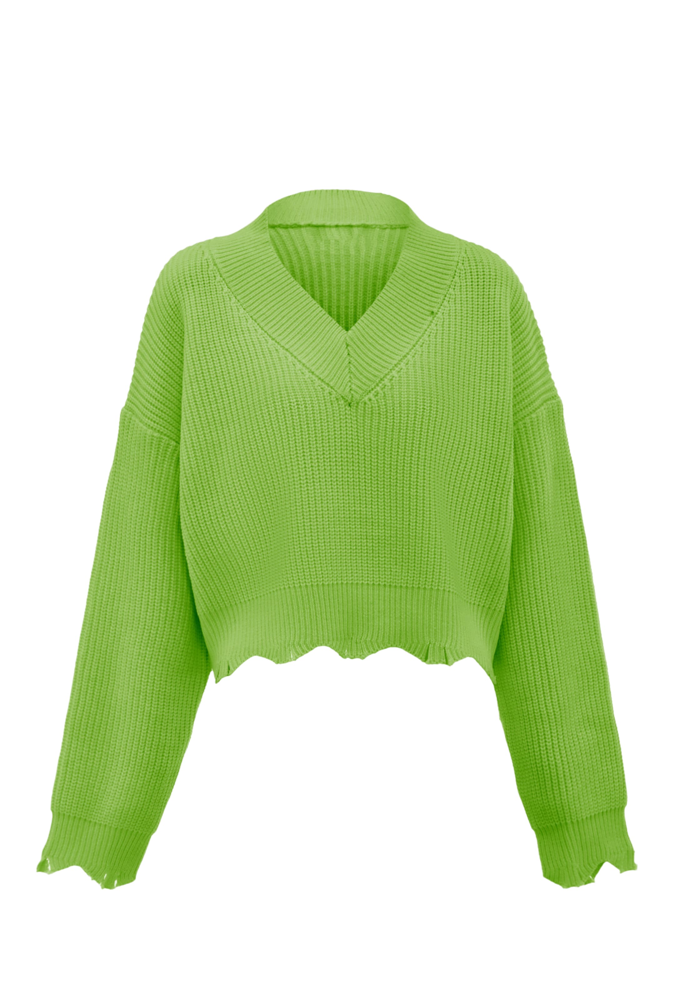 Gaya Πουλόβερ σε πράσινο: μπροστά