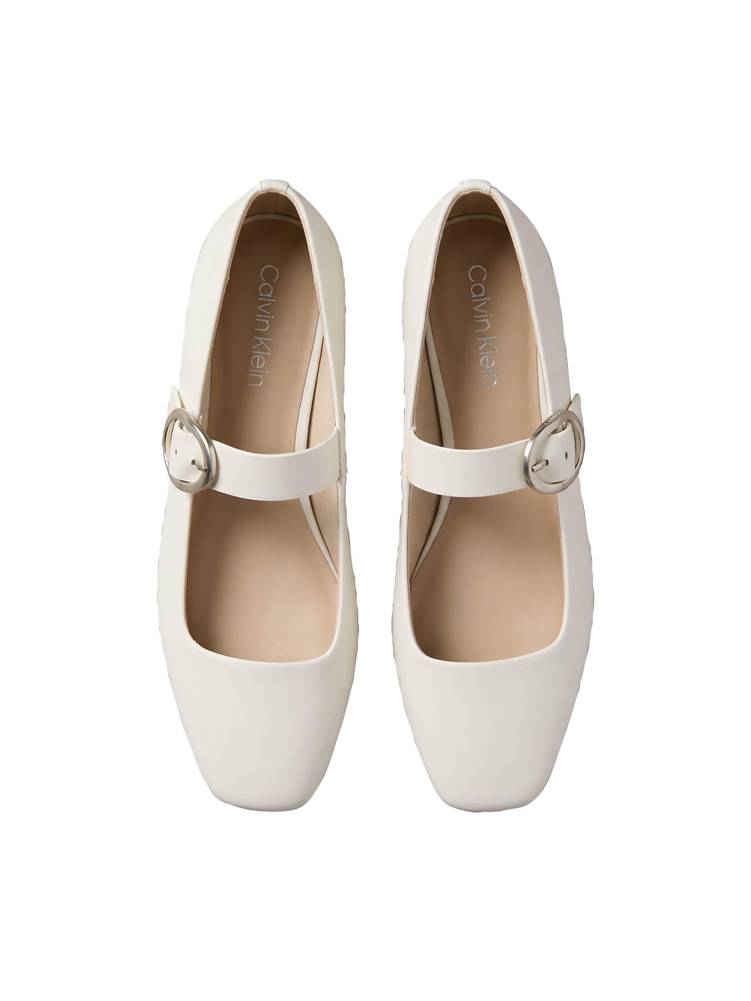 Calvin Klein Regular Strap ballerina in White