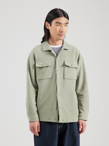 Trendyol Regular fit Ing 'Shirt' - zöld: elől