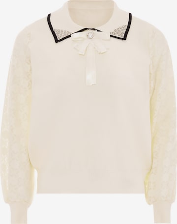 Pull-over nascita en beige : devant