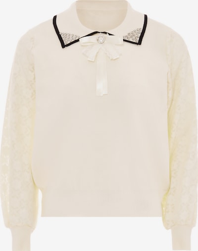 nascita Pulover u crna / prozirna / vuneno bijela, Pregled proizvoda