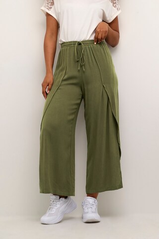 Loosefit Pantaloni 'Allie' di Cream in verde: frontale