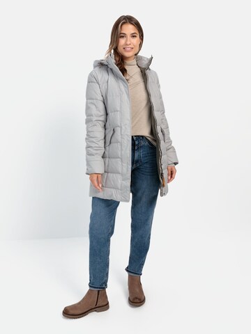 CAMEL ACTIVE Gesteppte Jacke mit abnehmbarer Kapuze in Grau