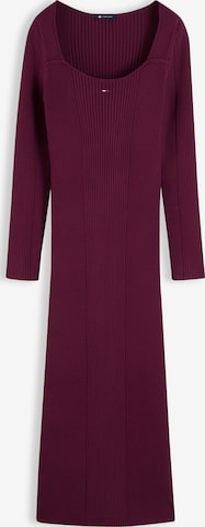 Tommy Jeans - Vestido de malha em roxo: frente