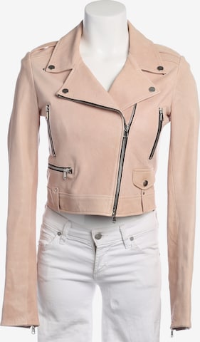 SLY 010 Lederjacke / Ledermantel S in Pink: Vorderseite