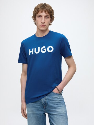HUGO Μπλουζάκι 'Dulivio' σε μπλε