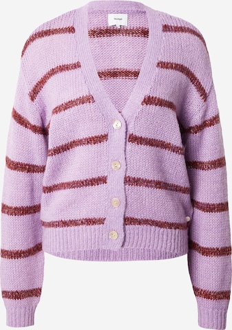 Cardigan 'TARA' NÜMPH en violet : devant