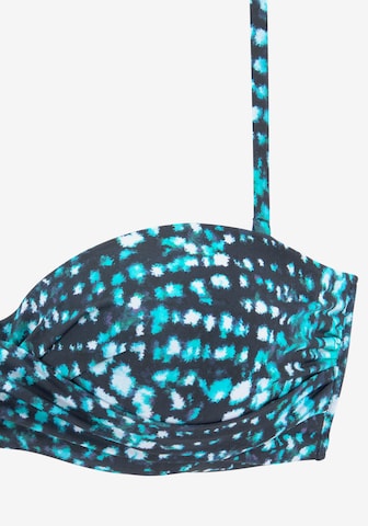 BRUNO BANANI Bandeau Bikini in Blue