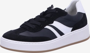 Chaussure de sport à lacets 'Sneaker Low Damen 66.435 57 Echtleder in schwarz' Gabor Comfort en noir : devant