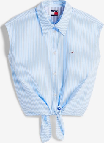 Chemisier Tommy Jeans en bleu : devant