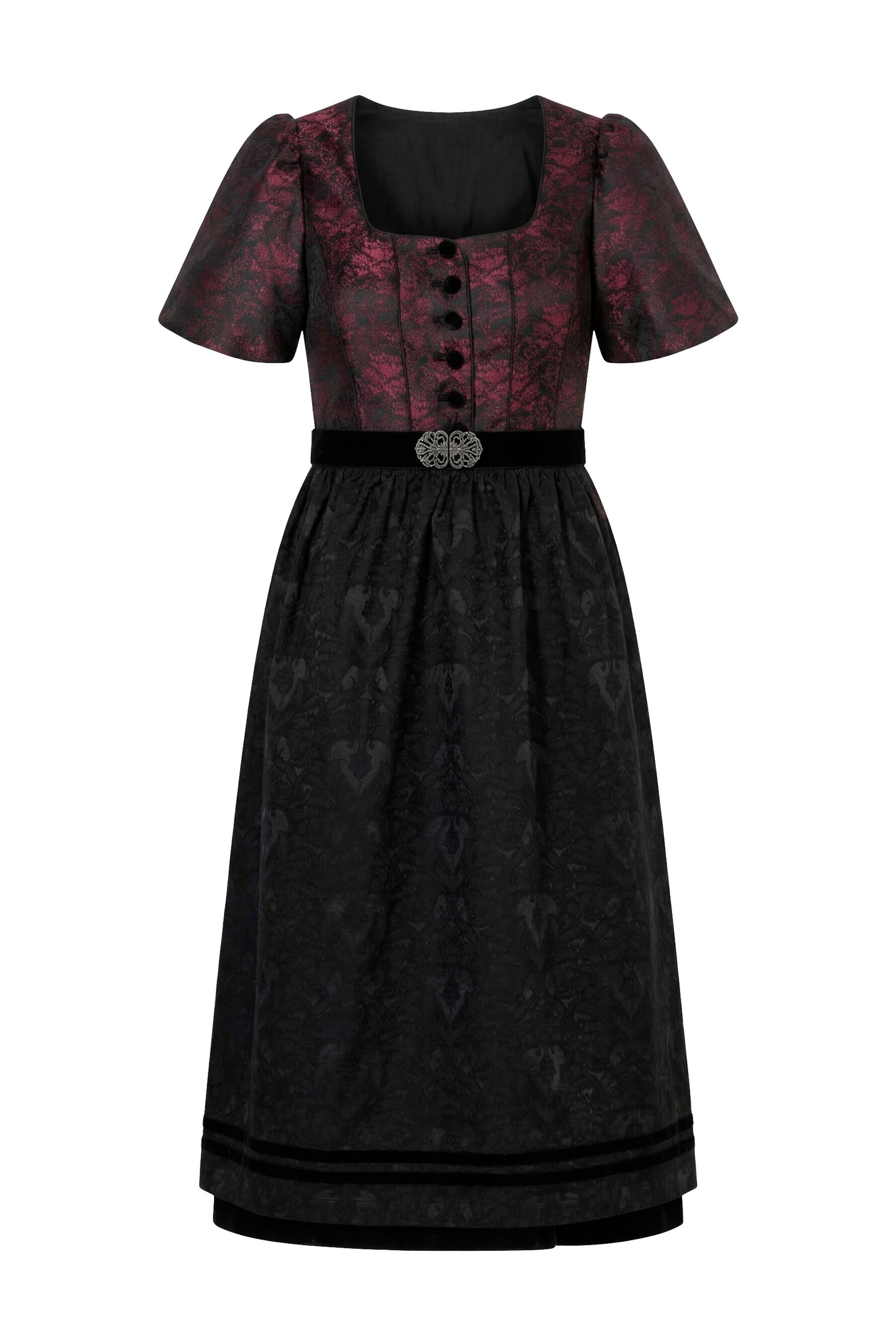 Ulla Popken Dirndl in Red: front