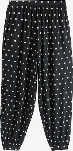 Next Tapered Haaremihousut värissä musta: etupuoli