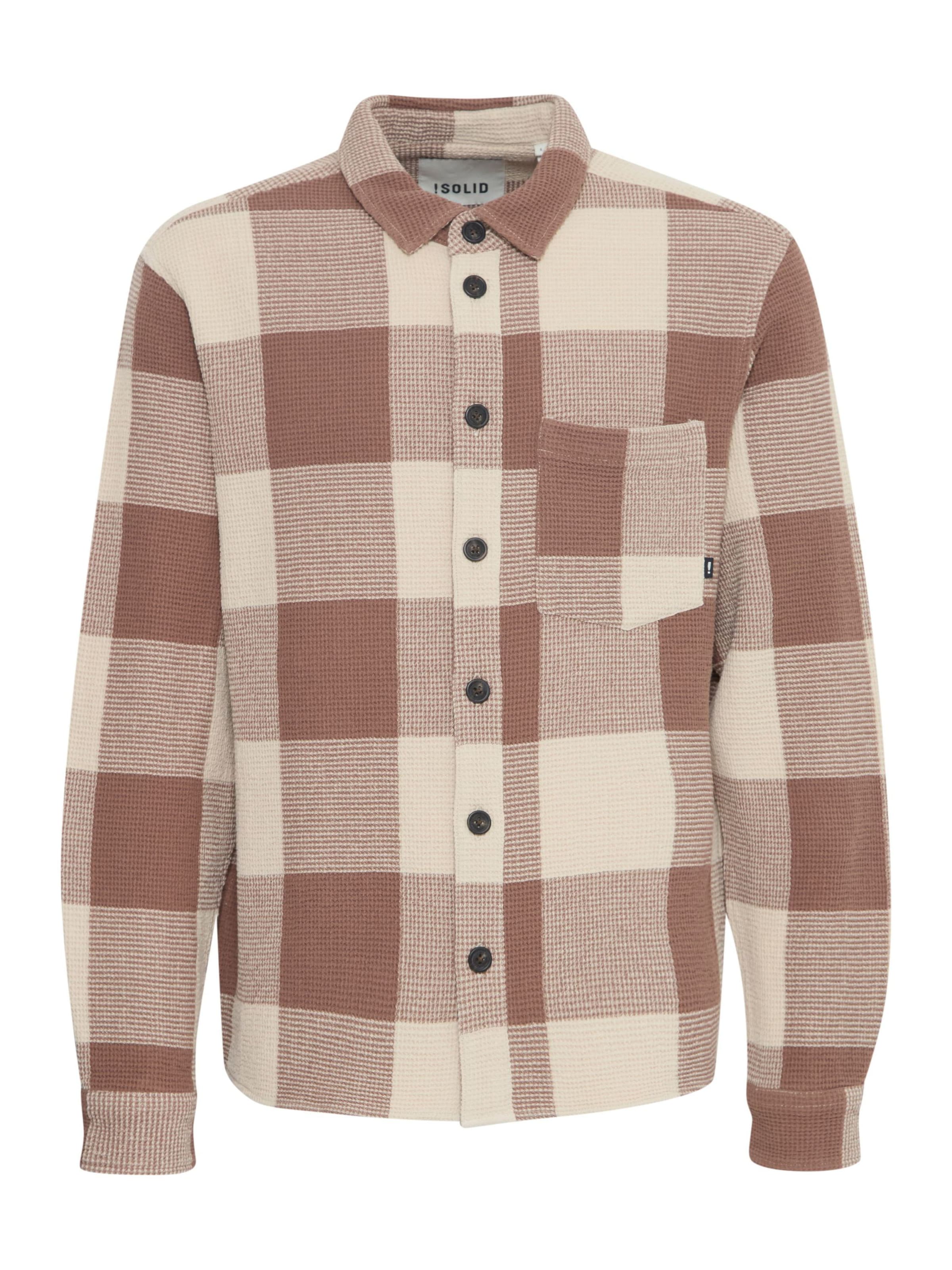 Regular fit Camicia 'Oliver' di !Solid in marrone: frontale