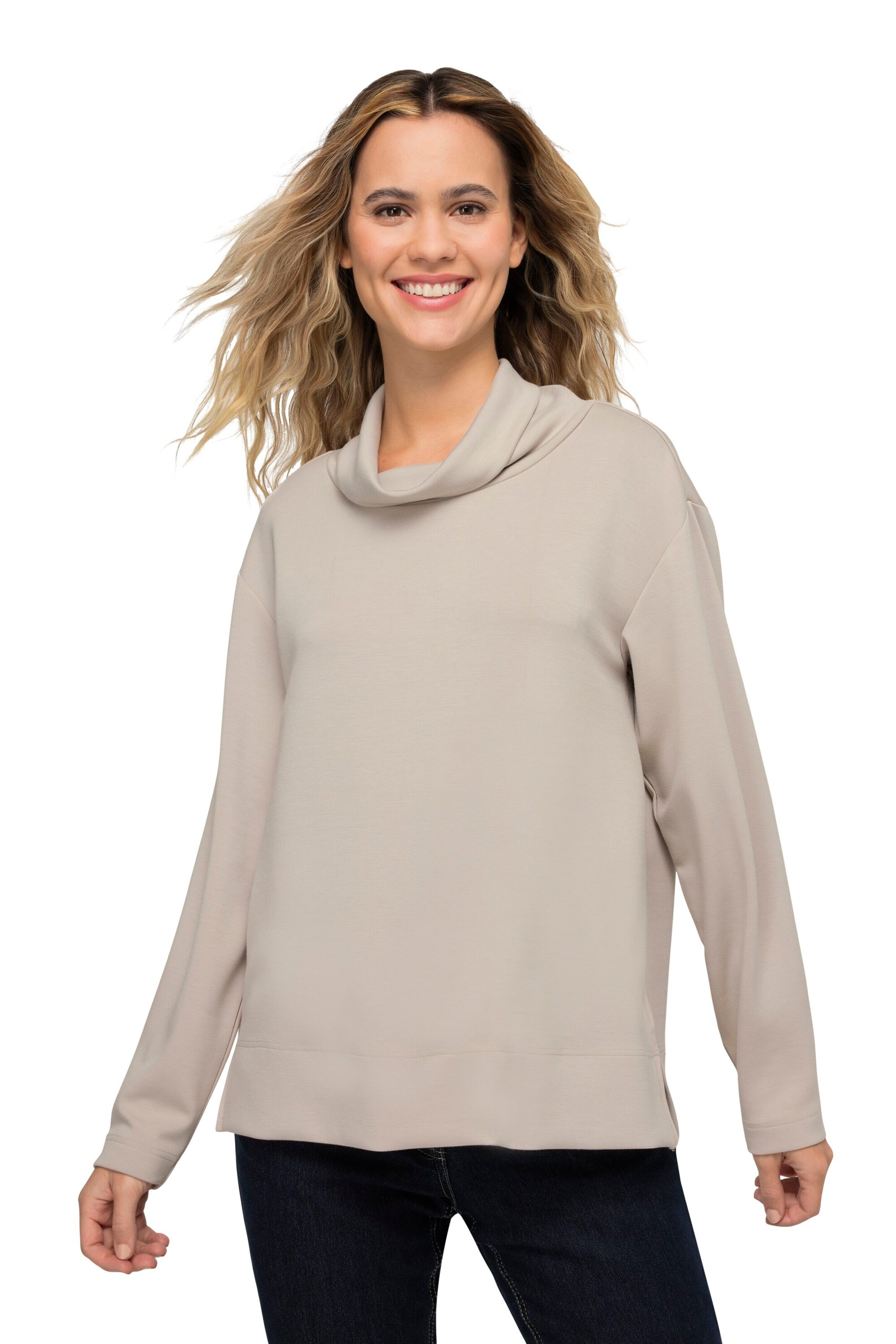 LAURASØN Sweatshirt in Beige: Vorderseite