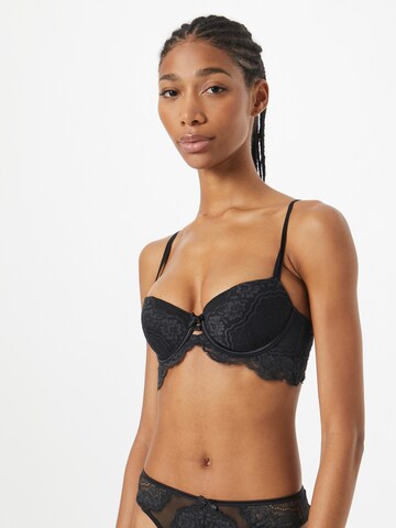 Hunkemöller Balconette Bra 'Blaise' in Black: front