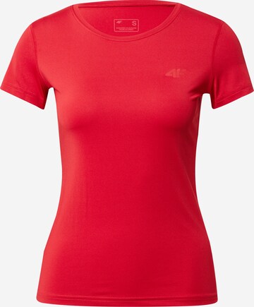 4F Functioneel shirt in Rood: voorkant