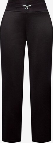 Regular Pantalon de sport ESPRIT en noir : devant